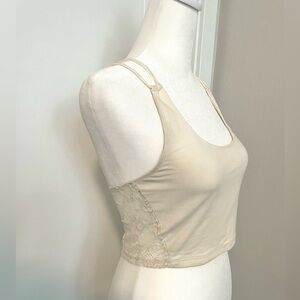 American Eagle Lace Ivory Crop Top